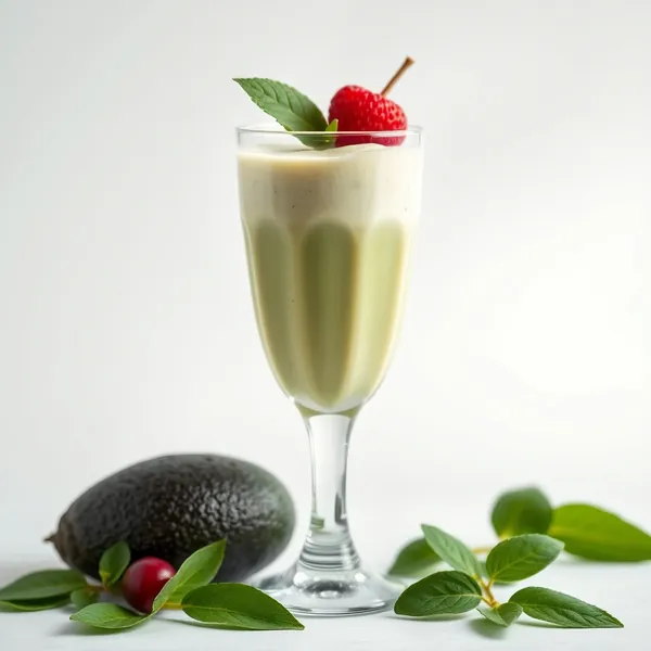 Smoothie à l'Avocat et au Yaourt Grec Bas en Calories