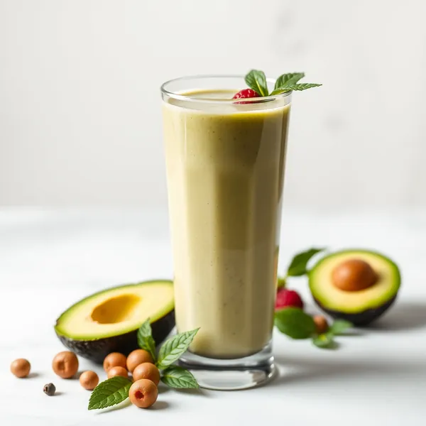 Low-Calorie Avocado Hazelnut Milk Smoothie