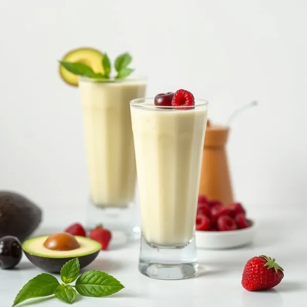 Smoothie di Avocado e Kefir Basso in Calorie