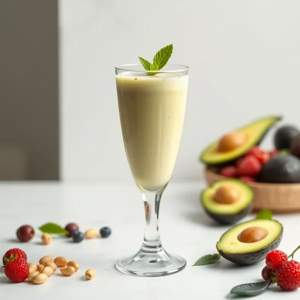 Low-Calorie Avocado Macadamia Milk Smoothie