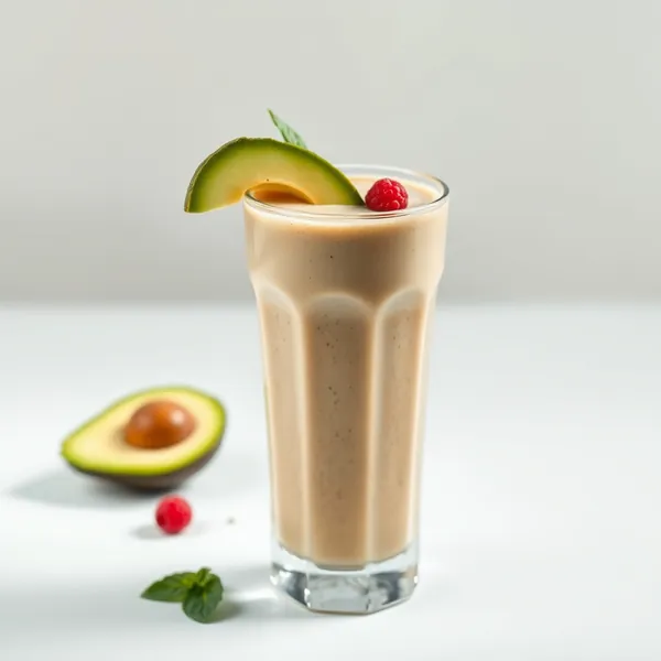 Smoothie a Basso Contenuto di Calorie di Avocado e Latte di Spelta
