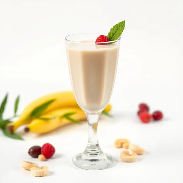 Smoothie Bas en Calories Bananes et Lait de Cajou