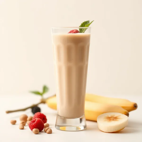 Smoothie Bas en Calories Banane Noisette