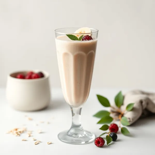 Smoothie Bas en Calories à la Banane et au Lait d'Avoine