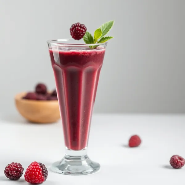 Smoothie Bas Calorie de Mûres et Eau de Coco