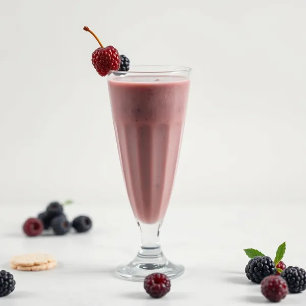 Smoothie Bas en Calories de Mûres et Lait d'Avoine