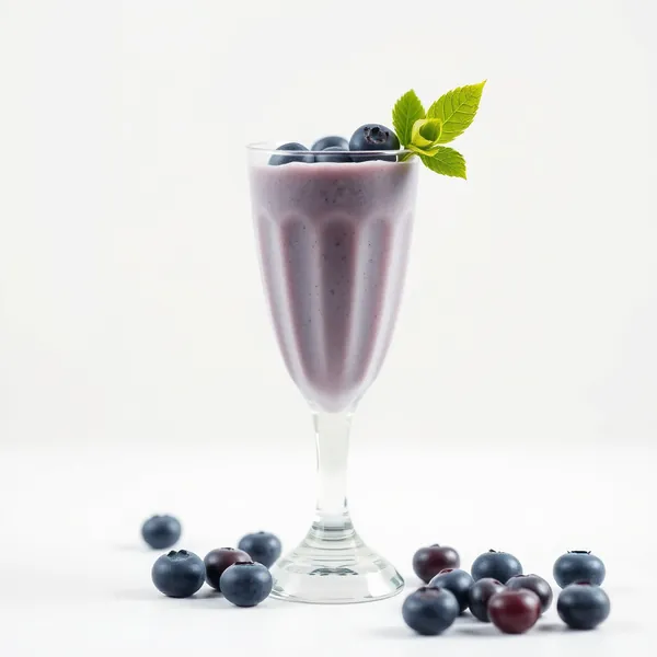 Smoothie Basse Calorie aux Myrtilles et Lait de Cajou