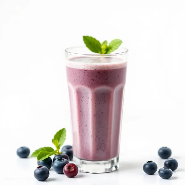 Low-Calorie Blaubeer Macadamia Milch Smoothie