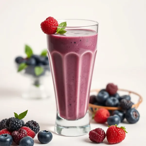Smoothie Protéine Myrtille Basse Calorie