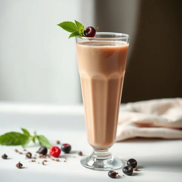 Low-Calorie Cacao Powder Hemp Milk Smoothie