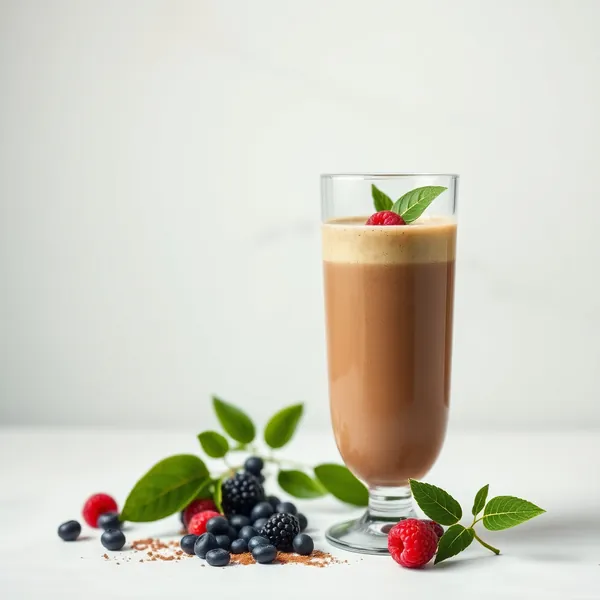 Low-Calorie Cacao Powder Matcha Tea Smoothie