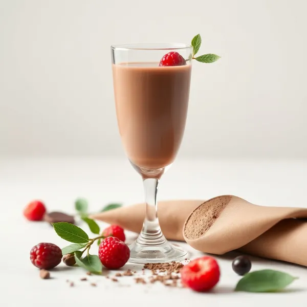 Smoothie Basso con Cacao e Latte di Riso