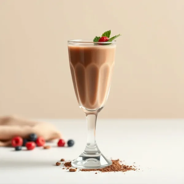 Smoothie au Lait de Soja et Cacao Basse Calorie