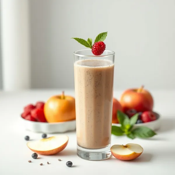 Low-Calorie Chia Seed Apple Juice Smoothie