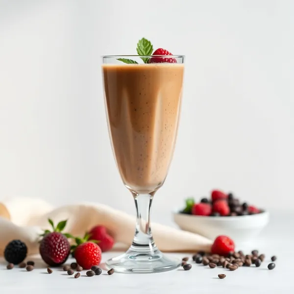 Smoothie de Café Frio com Chia Baixo em Calorias