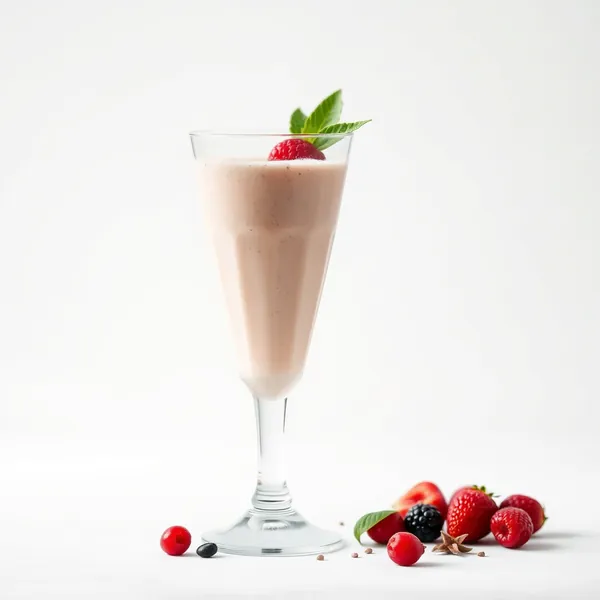 Smoothie Baixo em Calorias de Sementes de Chia e Leite de Macadamia