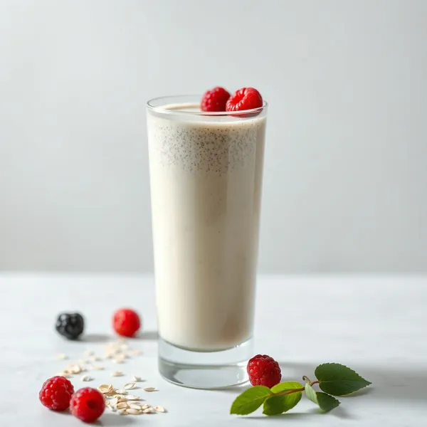 Smoothie Basse Calorie aux Graines de Chia et Lait d'Avoine