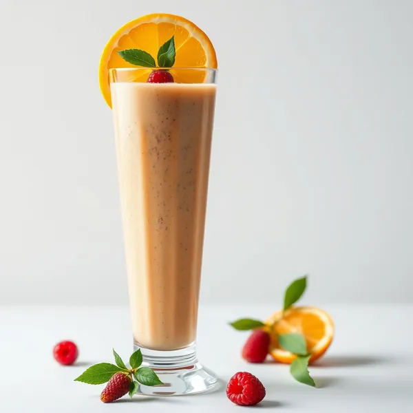 Smoothie à l'Orange et Graines de Chia Basse en Calories