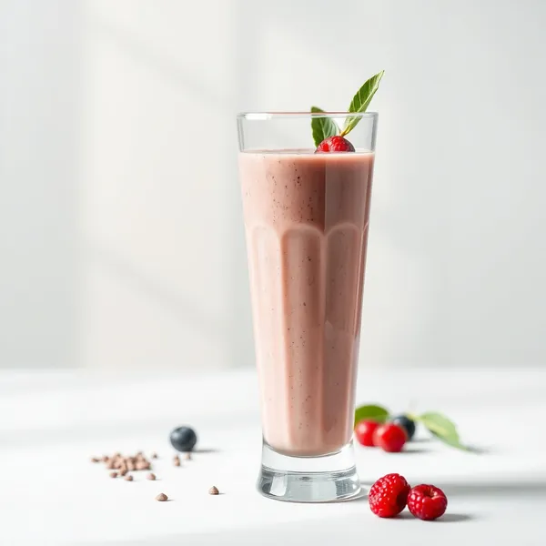 Smoothie Basse Calorie aux Graines de Chia et Lait de Pois