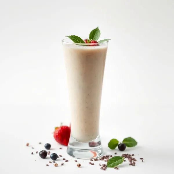 Low-Calorie Chia Seed Rice Milk Smoothie