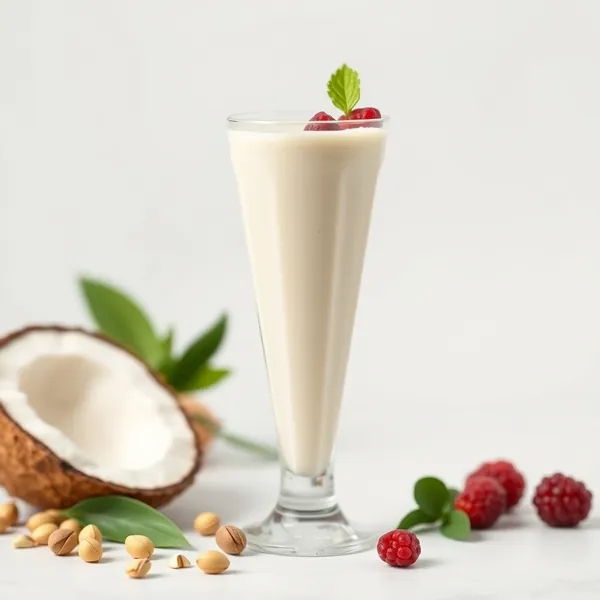 Batido de Leche de Coco y Pistacho Bajo en Calorías