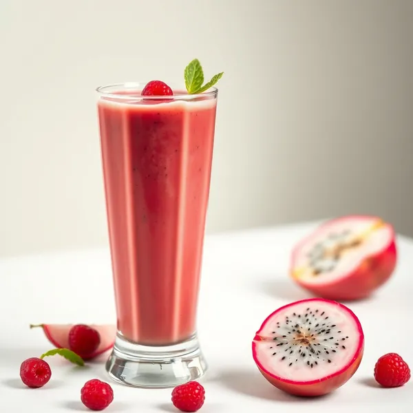 Low-Calorie Dragonfruit Apple Juice Smoothie