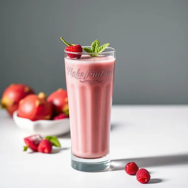 Smoothie Bas en Calories de Fruit Dragon et Eau de Coco