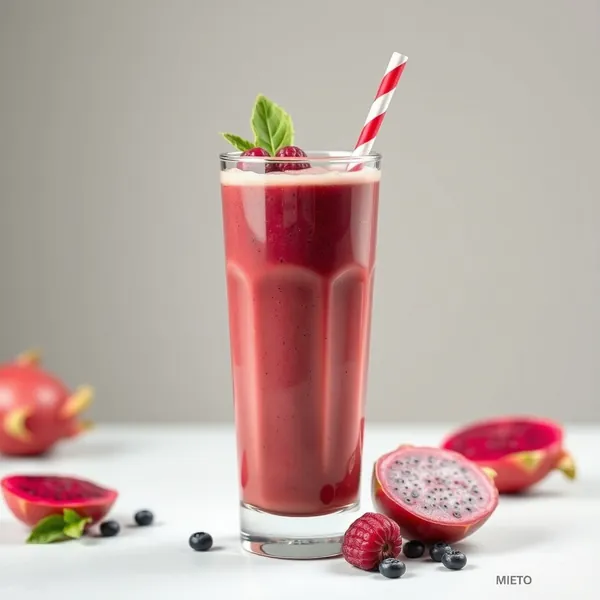 Smoothie di Caffè Freddo con Frutto Drago Basso in Calorie