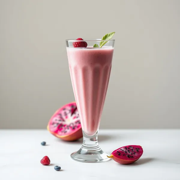Low-Calorie Dragonfruit Pea Milk Smoothie