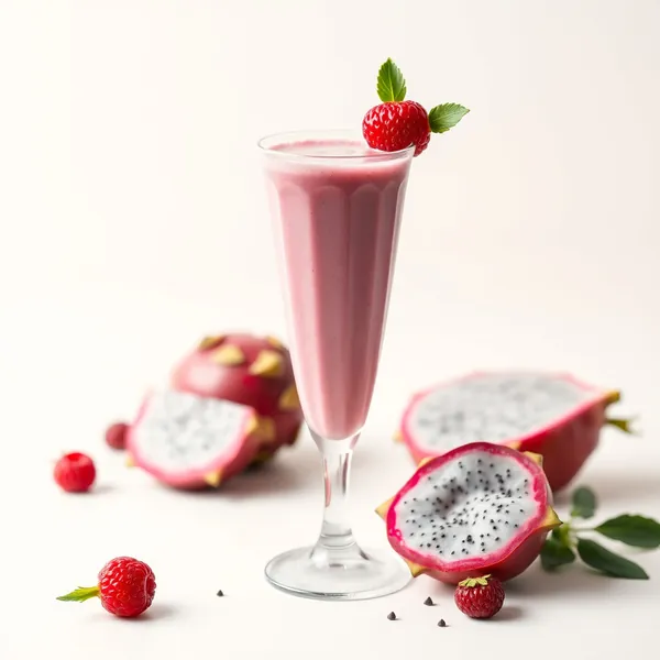 Smoothie de Leite de Arroz e Dragão Baixo em Calorias