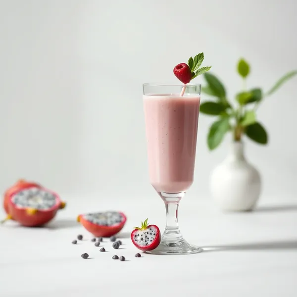 Low-Calorie Dragonfruit Spelt Milk Smoothie