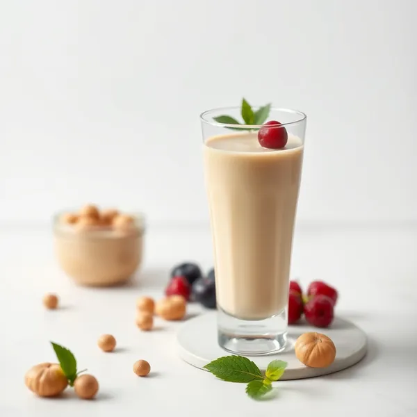 Smoothie Bas en Calories de Gingembre et Lait de Noisette