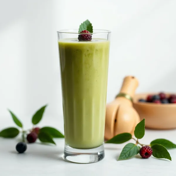 Low-Calorie Ginger Matcha Tea Smoothie
