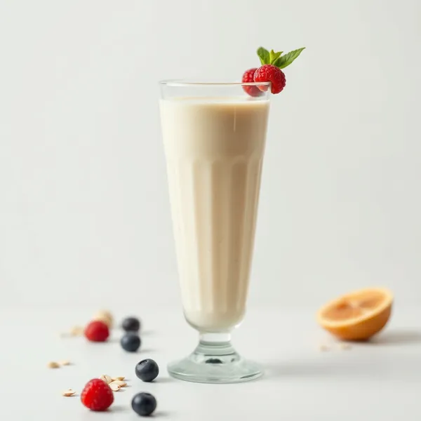 Low-Calorie Ginger Oat Milk Smoothie