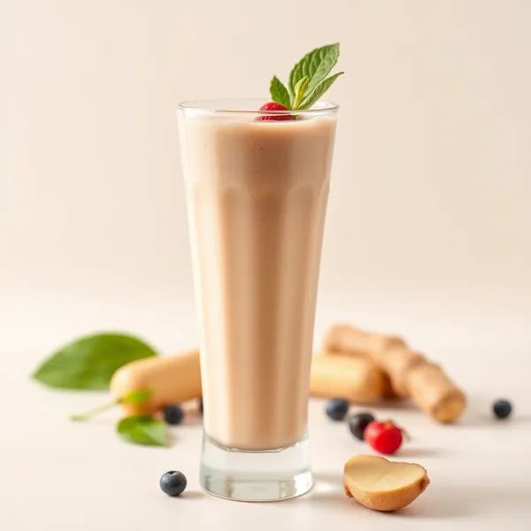 Low-Calorie Ginger Protein Shake Smoothie