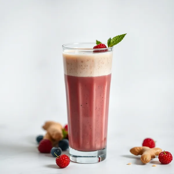 Low-Calorie Ginger Spelt Milk Smoothie