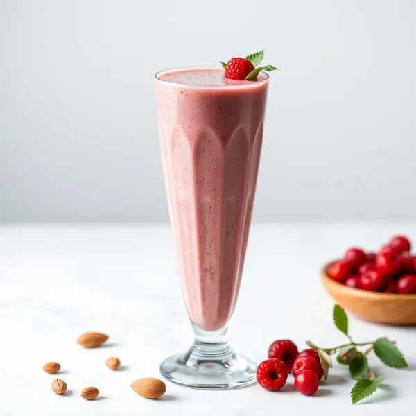 Smoothie Baixo em Calorias de Baga Goji e Leite de Amêndoa