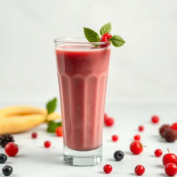 Smoothie Basse Calorie aux Baies de Goji et Lait de Cajou