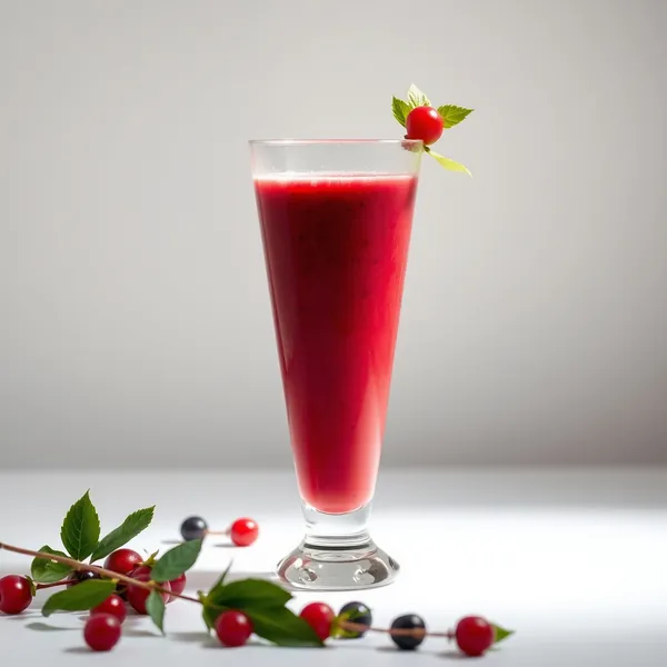 Smoothie Basse en Calories de Baies Goji et Eau de Coco