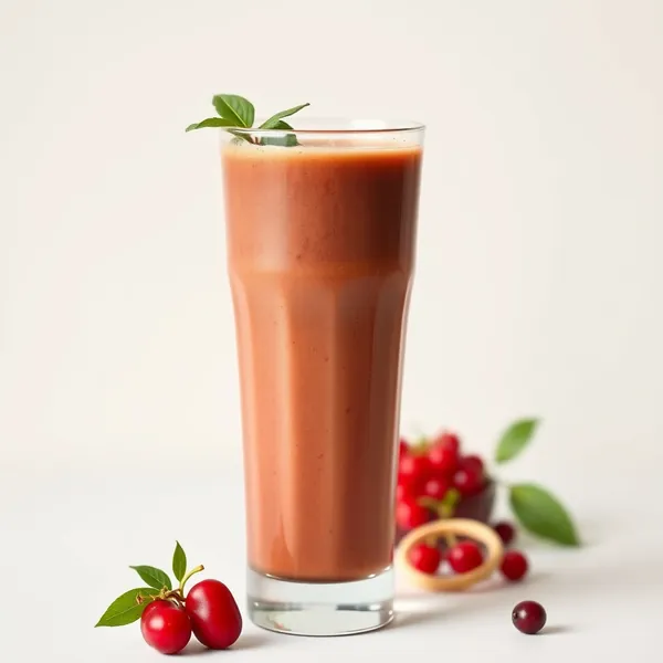 Smoothie de Café Froid aux Baies de Goji Basse Calorie