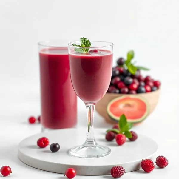 Smoothie Bas en Calories de Baies Goji et Lait de Macadamia
