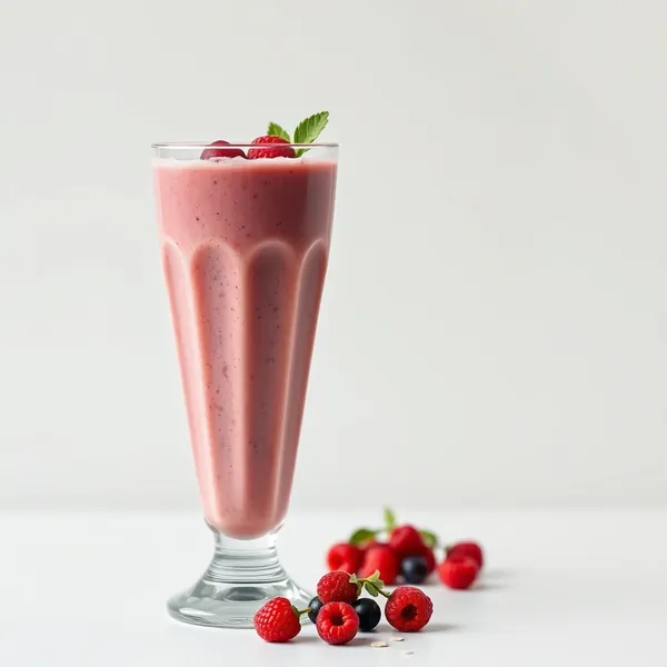 Low-Calorie Goji Berry Oat Milk Smoothie