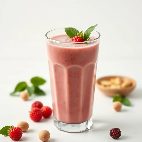 Smoothie Baixo em Calorias de Baga Goji e Leite de Pistache