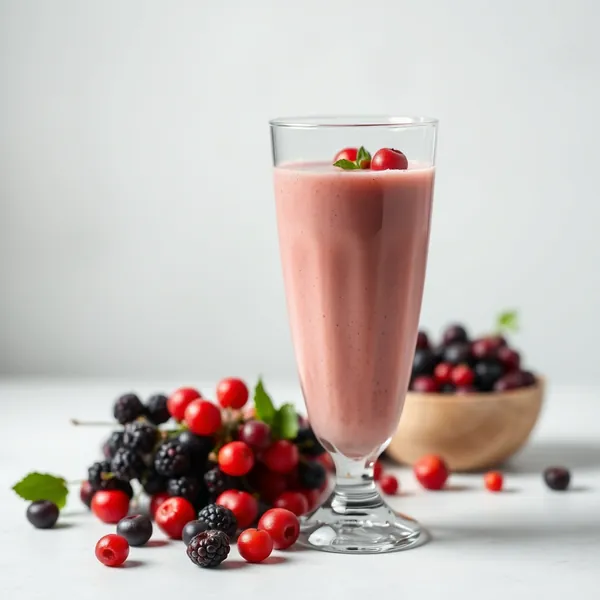 Smoothie Basse en Calories de Baies Goji et Lait de Riz