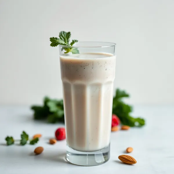 Low-Calorie Kale Almond Milk Smoothie