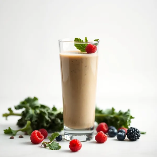 Low-Calorie Kale Hemp Milk Smoothie