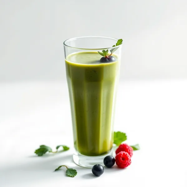 Smoothie Basse Calorie Chou Frisé et Matcha