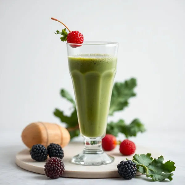 Low-Calorie Kale Protein Shake Smoothie