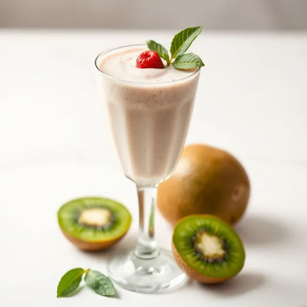 Smoothie Basse en Calories Kiwi et Yogourt Grec