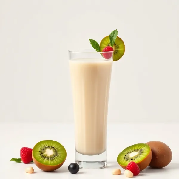 Smoothie Baixo em Calorias de Kiwi e Leite de Macadamia